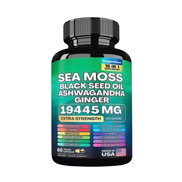 Sea Moss Black Seed Oil Ashwagandha Ginger