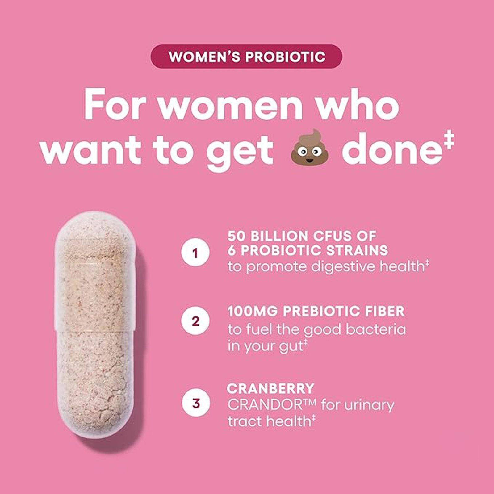 Tarmya Women’s Probiotics – 60 Billion CFUs, 60 Capsules – 6 Strains, Prebiotics, Non-GMO, Doctor-Approved